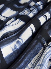 Cream/Dəniz Yoxlanması - Atlaz qatlı Maxi Ətək - 8şəkildən 8 şəkil