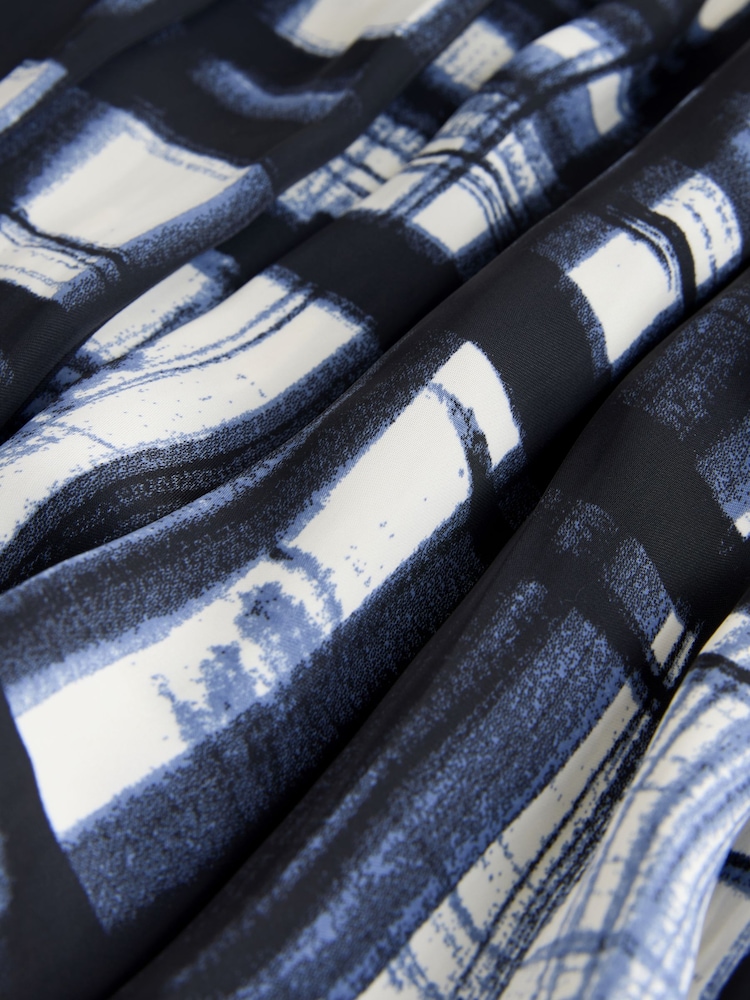 Cream/Dəniz Yoxlanması - Atlaz qatlı Maxi Ətək - 8şəkildən 8 şəkil