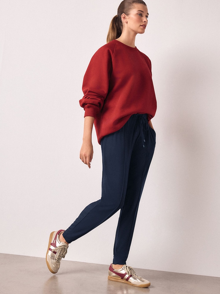 Navy Jersey Joggers - Image 1 of 8