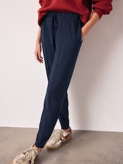 Navy Jersey Joggers - Image 3 of 8