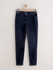 Navy Blue Corduroy Skinny Trousers - Image 7 of 9