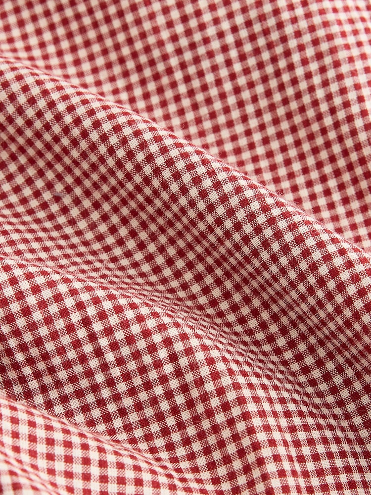 Red Gingham Wide Leg Trousers - Image 6 of 6