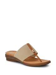 Pavers Cream Flexible Toe-Post Sandals - Image 2 of 5