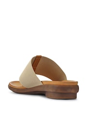 Pavers Cream Flexible Toe-Post Sandals - Image 3 of 5