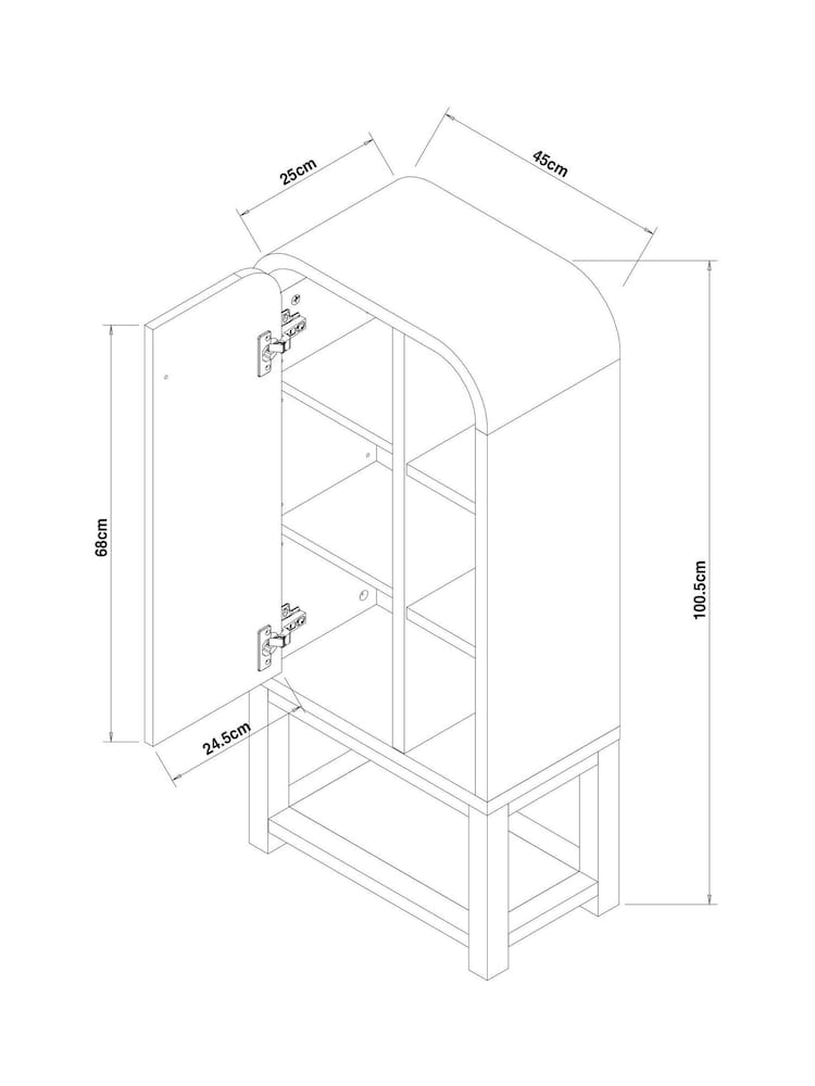 Black Haddington Storage Console Cabinet - Image 4 of 4 Black Haddington Storage Console Cabinet - Image 4 of 4