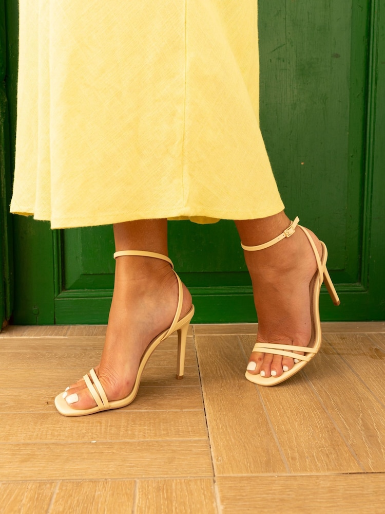 Novo Cream MATILDA Strappy Heeled Sandals - Image 1 of 6