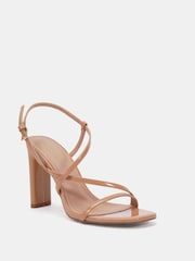 Novo Nude Wide Fit MONDRIAN Strappy Heeled Sandals - Image 3 of 6