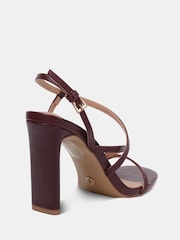 Novo Red Wide Fit MONDRIAN Strappy Heeled Sandals - Image 4 of 6