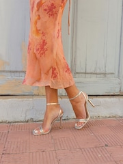Novo Silver MATILDA Strappy Heeled Sandals - Image 1 of 7