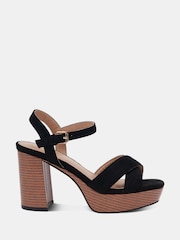 Novo Black MADISON Platform Heeled Sandals - Image 3 of 7