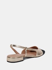 Dourado - Novo CLASSIC Slingback Flat Shoes - Imagem 4 de 6