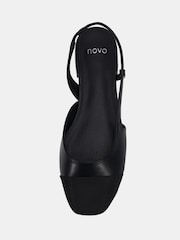 Novo Black CLASSIC Slingback Flat Shoes - Image 6 of 6