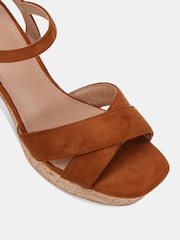 Novo Brown MADISON Platform Heeled Sandals - Image 5 of 6