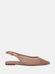 Novo Nude CALLIE Mesh Point Slingback Flat Shoes - Image 2 of 6