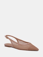 Novo Nude CALLIE Mesh Point Slingback Flat Shoes - Image 3 of 6