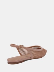 Novo Nude CALLIE Mesh Point Slingback Flat Shoes - Image 4 of 6