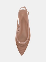 Novo Nude CALLIE Mesh Point Slingback Flat Shoes - Image 5 of 6