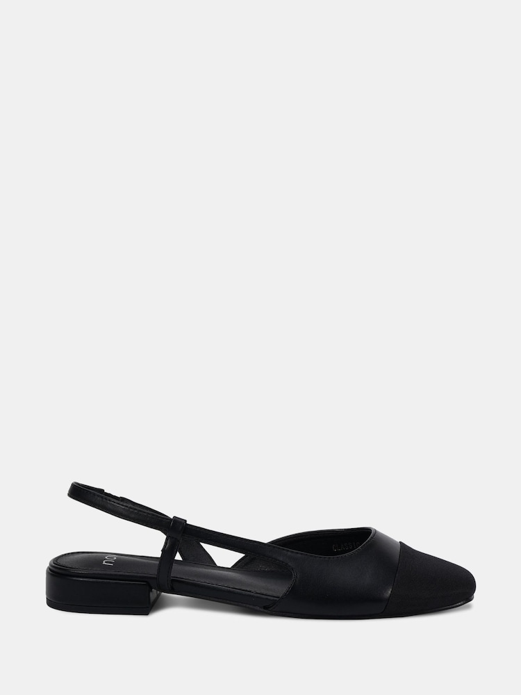 Preto - Novo CLASSIC Slingback Flat Shoes - Imagem 2 de 6