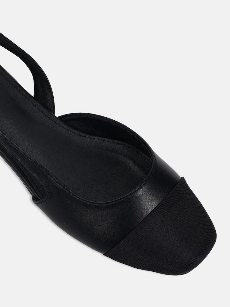 Preto - Novo CLASSIC Slingback Flat Shoes - Imagem 6 de 6