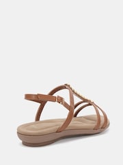 Castanho - Novo TILLY Embellished Padded Sandals - Imagem 4 de 6
