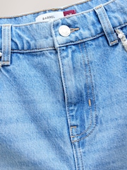 Light Blue Embellished Pocket Barrel Jeans - Image 7 of 9