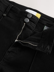 Black Slim Pintuck Seam Front Jeans - Image 6 of 7