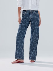 Dark Blue Bow Print - Jeans - Bild 2 von 8