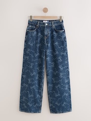 Dark Blue Bow Print - Jeans - Bild 6 von 8