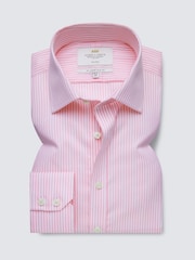 Hawes & Curtis Pink Bengal Stripe 100% Cotton Shirt - Image 2 of 2