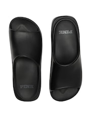 Victoria's Secret PINK Black Platform Slide Sandals - Image 1 of 2