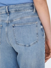 ONLY Blue High Waist Wide Leg Jeans - Image 2 of 6