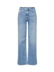ONLY Blue High Waist Wide Leg Jeans - Image 5 of 6