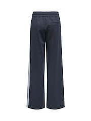 ONLY Blue Side Stripe Wide Leg Soft Joggers - Image 3 of 4