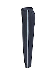 ONLY Blue Side Stripe Wide Leg Soft Joggers - Image 4 of 4