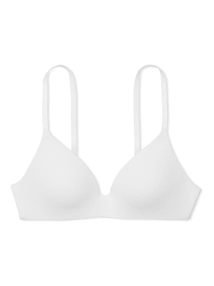 Victoria's Secret White Strap Lightly Lined Non Wired Logo Bra - Image 3 of 3 Victoria's Secret White Strap Lightly Lined Non Wired Logo Bra - Image 3 of 3