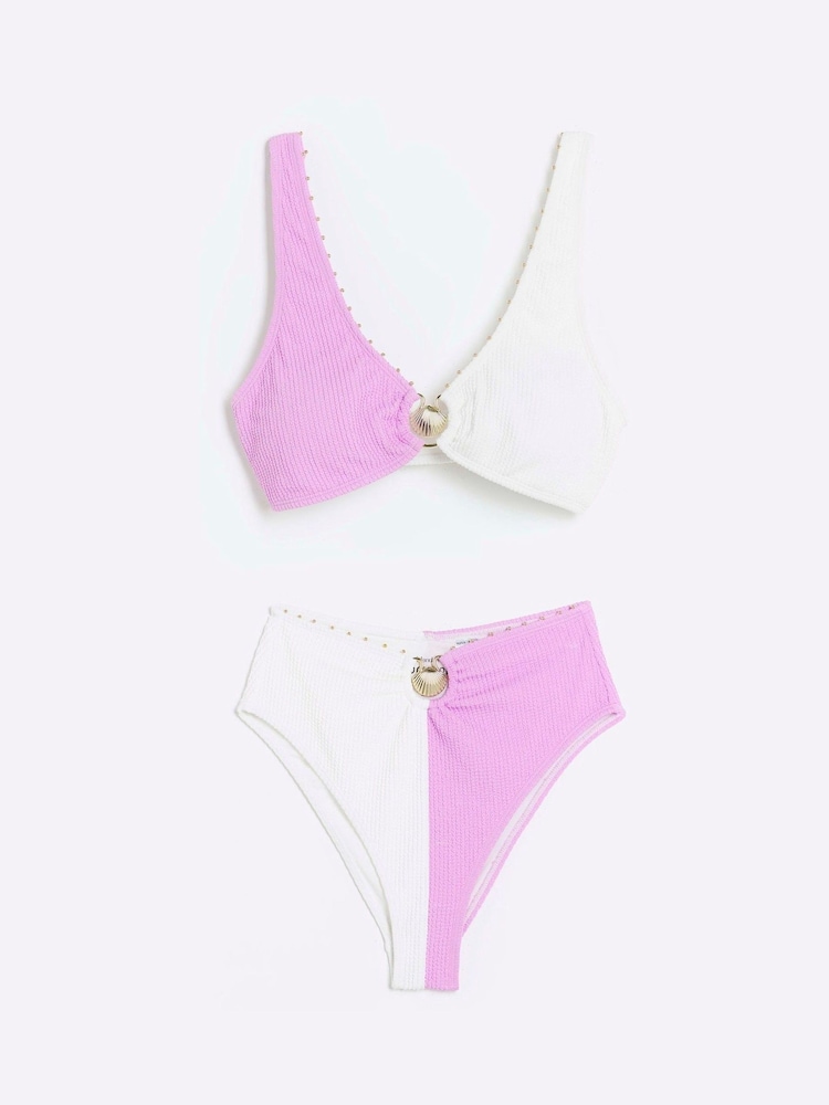 River Island ensemble bikini texturé - Image 5 of 6