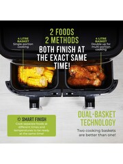 Tower Black Vortx Vizion 8L Dual Basket Air Fryer - Image 5 of 6