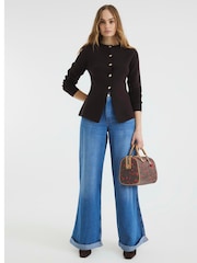 River Island Brown Button Up Cardigan - Image 2 of 6