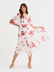 Scarlett & Jo White Julie Hanky Hem Dress - Image 1 of 4