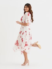 Scarlett & Jo White Julie Hanky Hem Dress - Image 3 of 4