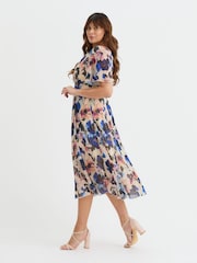 Scarlett & Jo Cream Victoria Angel Sleeve Mesh Midi long Dress - Image 3 of 4