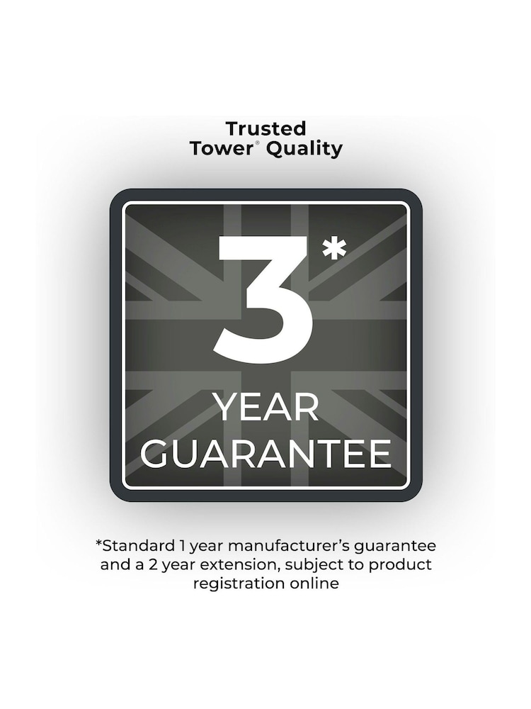 Tower Black Vortx 3L Colour Display Air Fryer 3L - Image 6 of 6 Tower Black Vortx 3L Colour Display Air Fryer 3L - Image 6 of 6