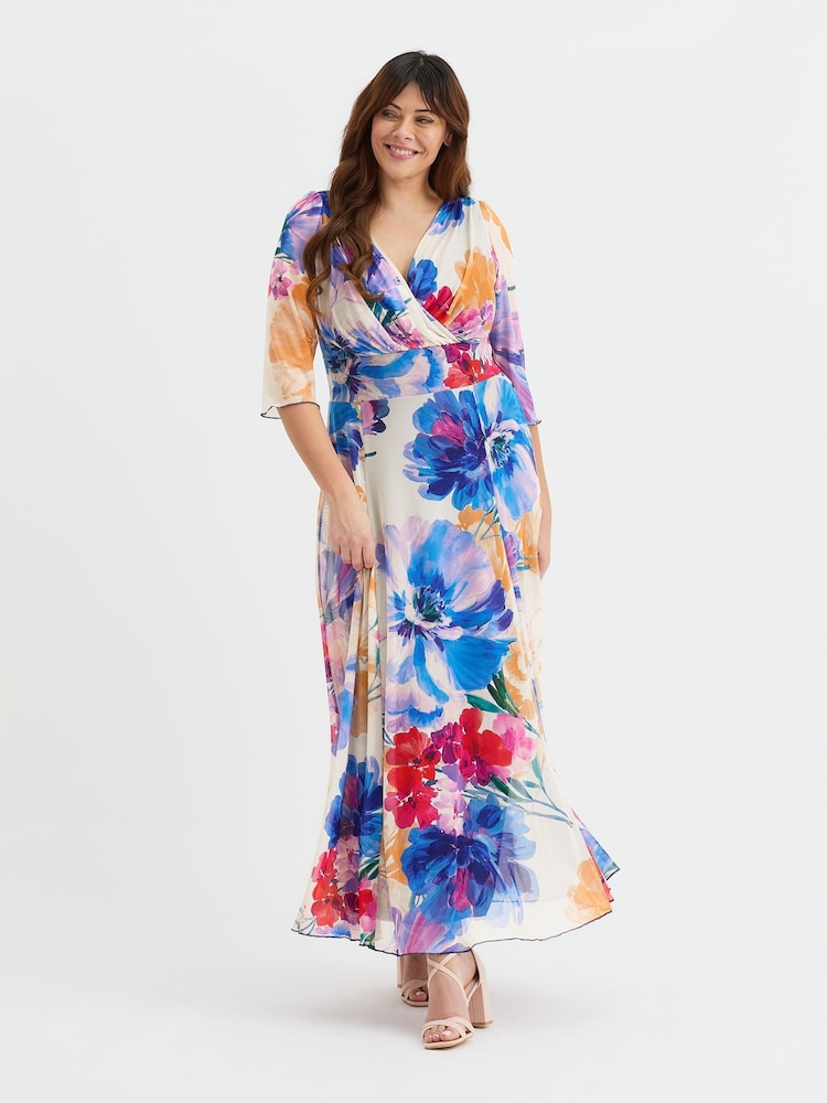 Scarlett & Jo Blue Verity Maxi Gown - Image 1 of 4