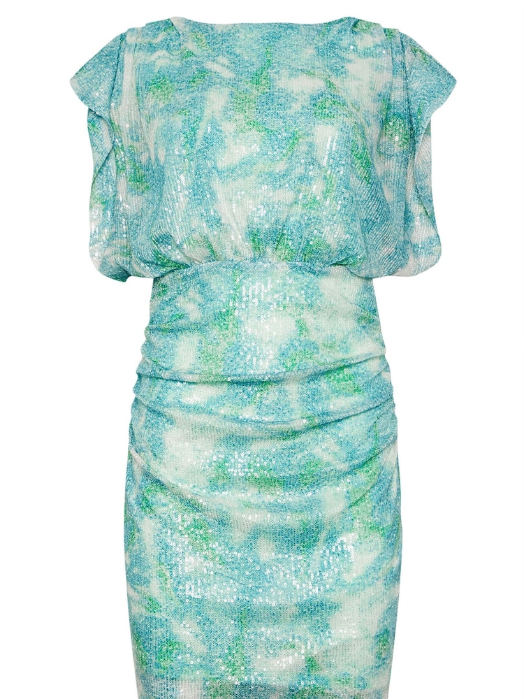 Star by Julien MacDonald Blue Short Sequin Dress - Image 6 of 6