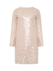 Star by Julien MacDonald Pink Tunic Sequin Dress - Image 2 of 2