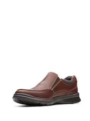 Clarks Brown Leather Cotrell Free Shoes - Image 4 of 7