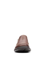 Clarks Brown Leather Cotrell Free Shoes - Image 5 of 7