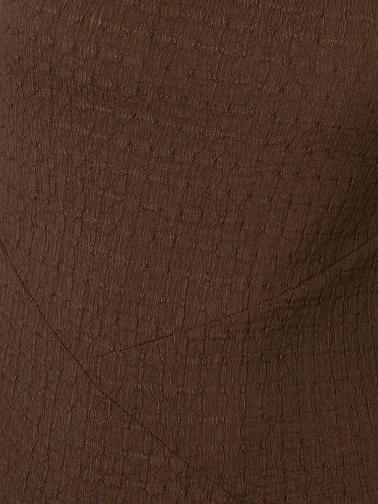 Threadbare Brown Textured Jersey Maxi Dress - Image 5 of 5