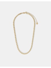 Accessorize 14ct Oval Bead Chain Necklace - Slika 2 iz 2