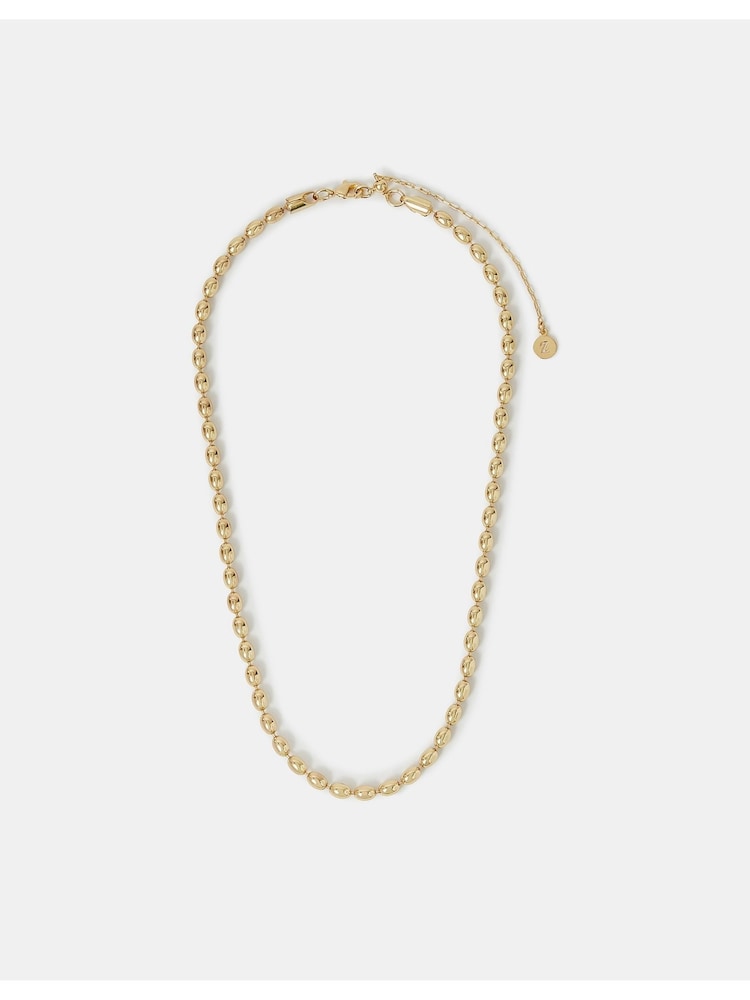 Accessorize 14ct Oval Bead Chain Necklace - Slika 2 iz 2